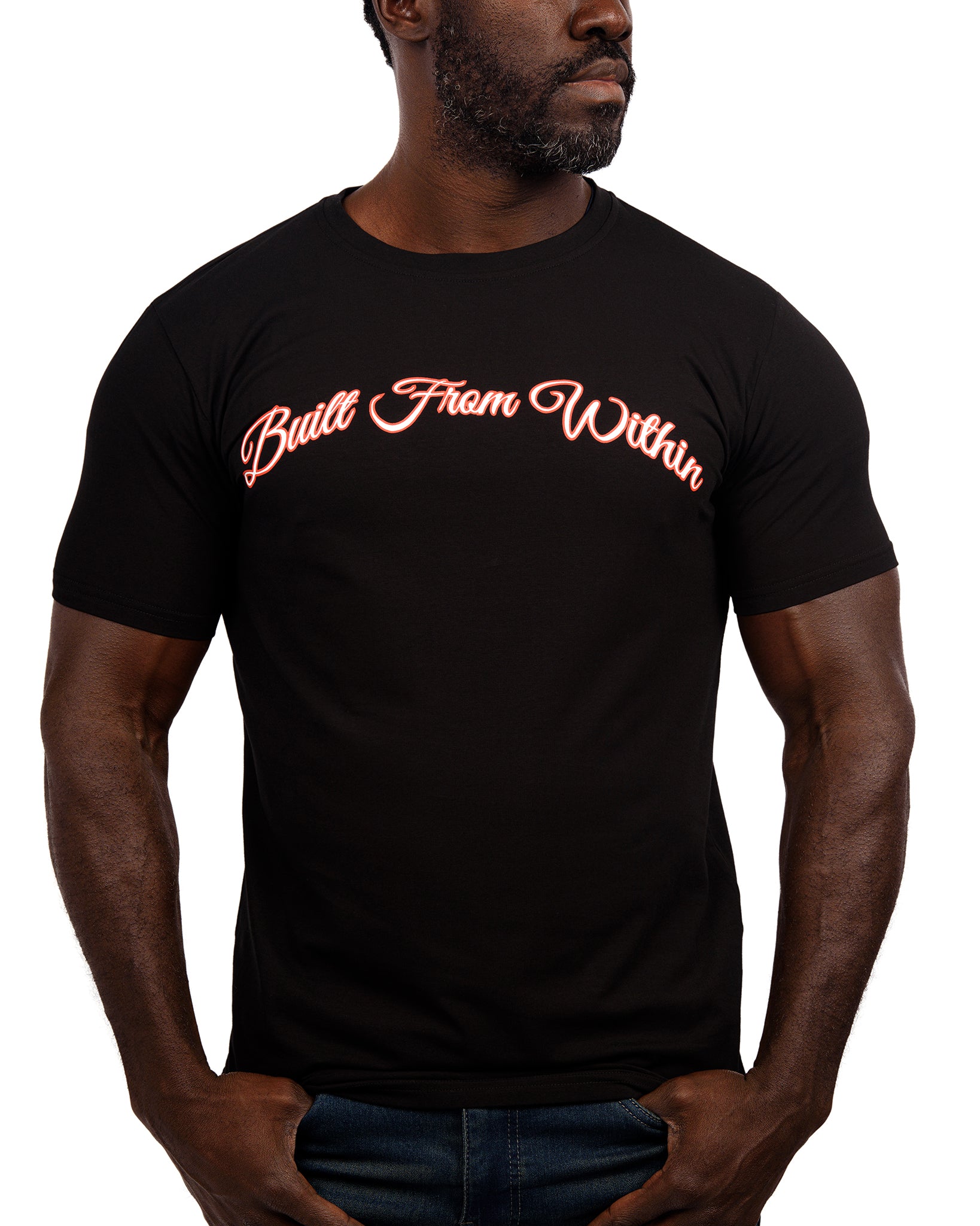 Black Custom Logo Tee